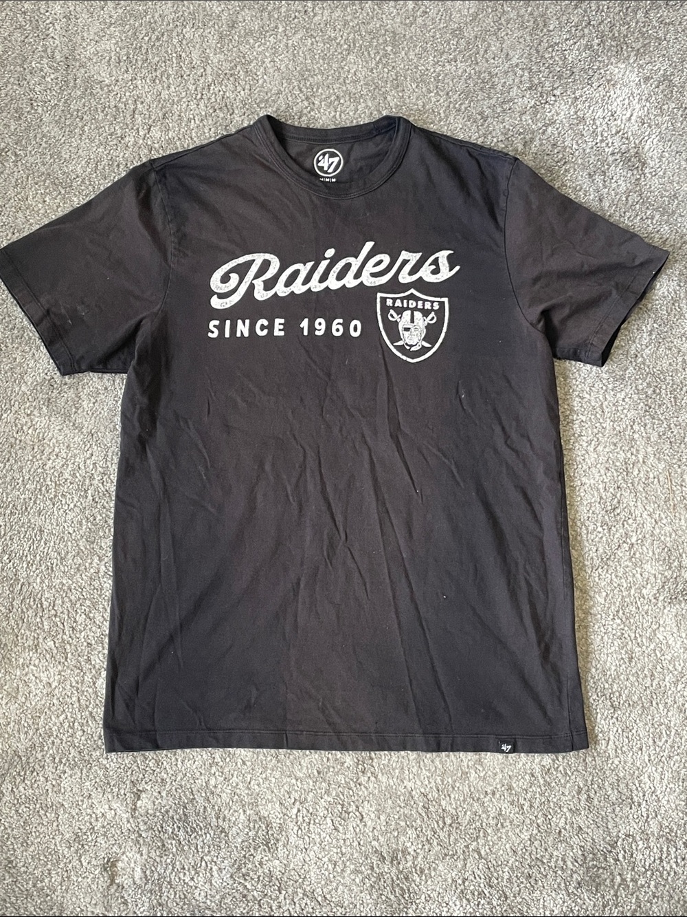 VGC Las Vegas Raiders Since 1960 Black T-Shirt - Size Medium